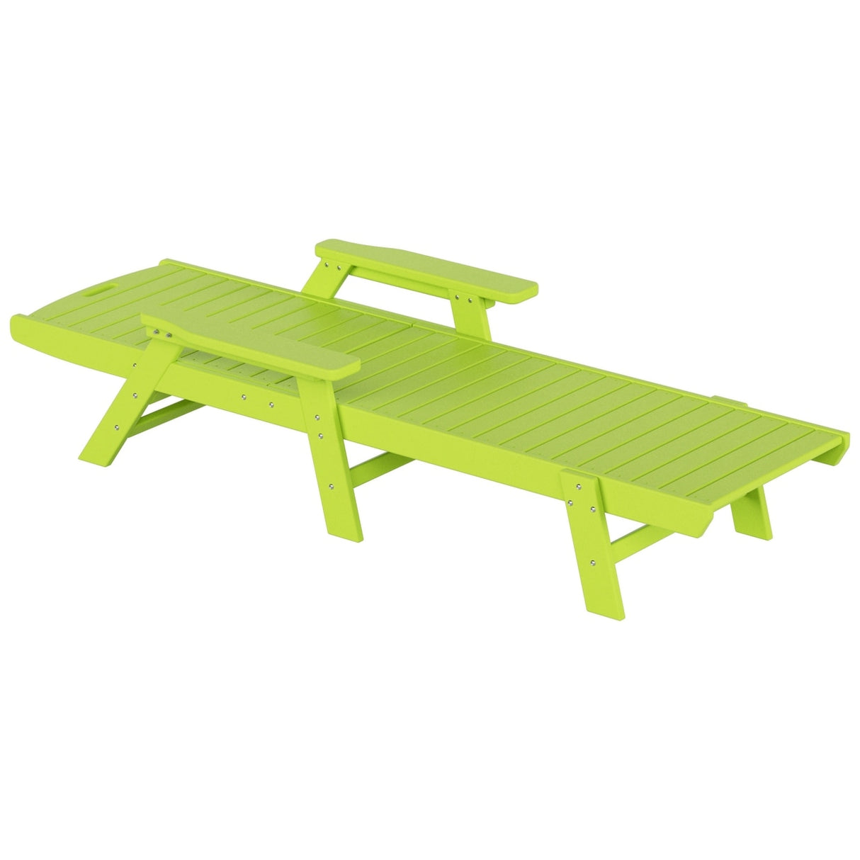 Polytrends Laguna Hdpe All Weather Outdoor Patio Pool Reclining Chaise Lounge (Set Of 2)