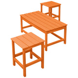 Polytrends Laguna Hdpe All Weather Outdoor Patio Coffee And Side Tables (3-Piece Set)