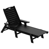 Polytrends Laguna Hdpe All Weather Outdoor Patio Pool Reclining Chaise Lounges With Square Side Table (3-Piece Set)