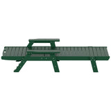 Polytrends Laguna Hdpe All Weather Outdoor Patio Pool Reclining Chaise Lounges With Square Side Table (3-Piece Set)