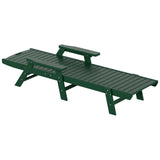 Polytrends Laguna Hdpe All Weather Outdoor Patio Pool Reclining Chaise Lounges With Square Side Table (3-Piece Set)