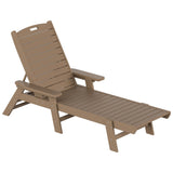 Polytrends Laguna Hdpe All Weather Outdoor Patio Pool Reclining Chaise Lounges With Square Side Table (3-Piece Set)