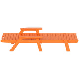 Polytrends Laguna Hdpe All Weather Outdoor Patio Pool Reclining Chaise Lounges With Square Side Table (3-Piece Set)