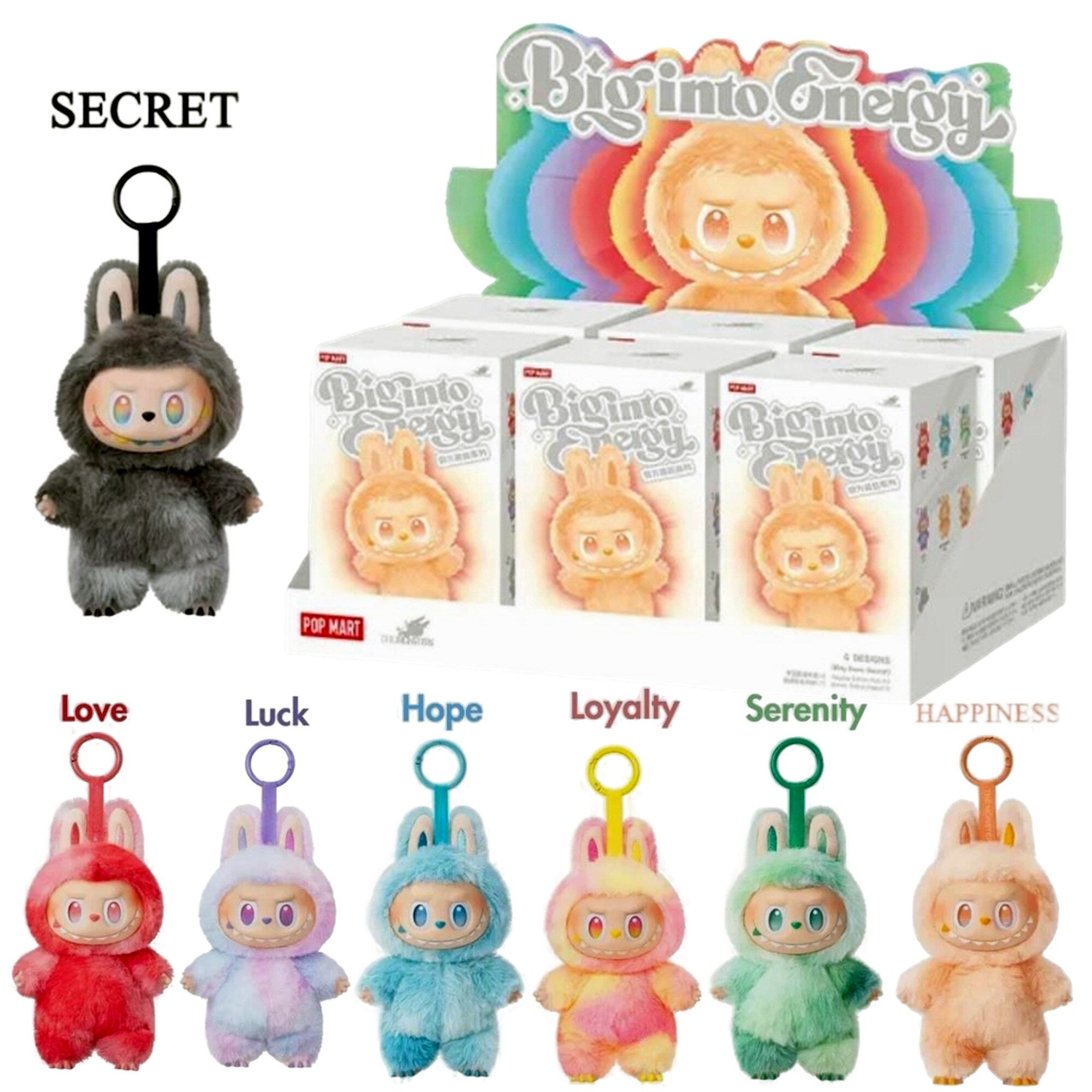 THE MONSTERS Big into Energy Series-Vinyl Plush Pendant