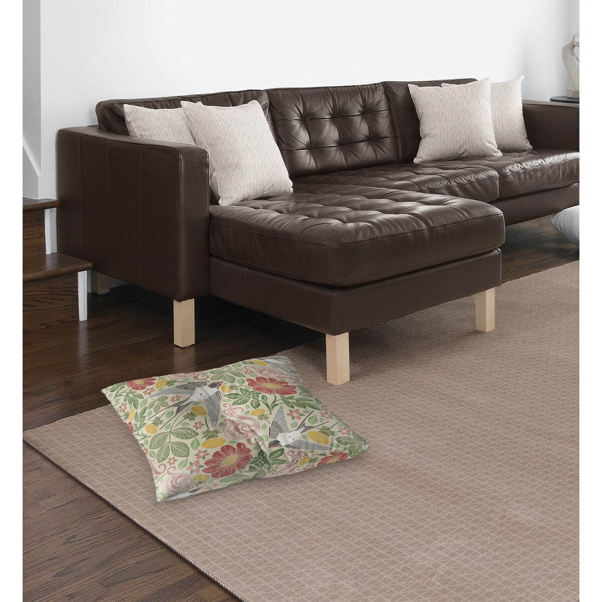 POSEY IVORY Floor Pillow By Kavka Designs