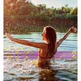 POZA 2 Pack Jumbo Inflatable Pool Noodle Floats - Purple Gold, 74 inch - 74 inches