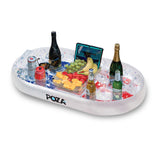 POZA Inflatable USA Flag Floating Cooler with Sparkly Confetti - 39×23 Inch