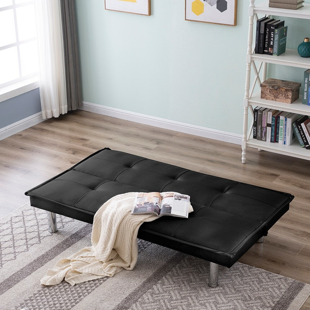 PU Leather Sofa Bed Couch , Convertible Folding Futon Sofa Bed .