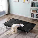 PU Leather Sofa Bed Couch , Convertible Folding Futon Sofa Bed .