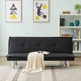 PU Leather Sofa Bed Couch , Convertible Folding Futon Sofa Bed .