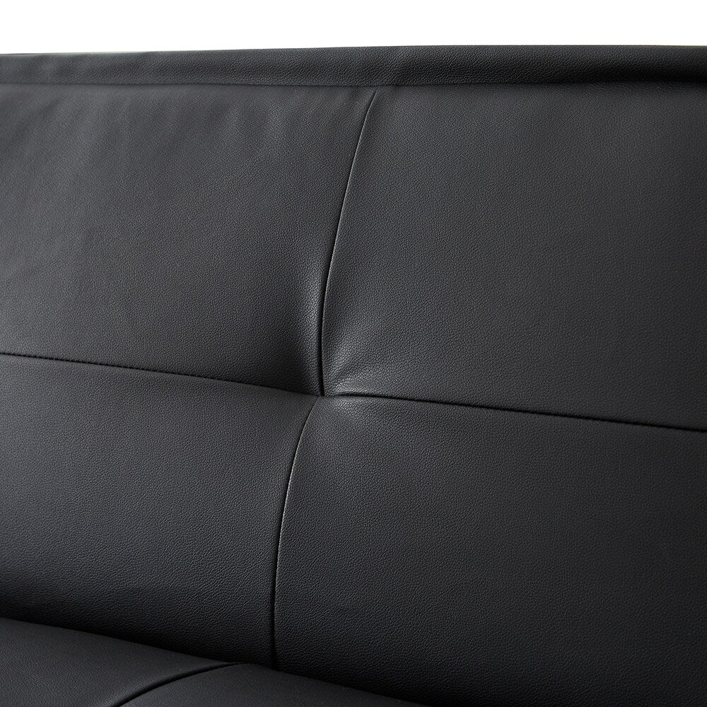 PU Leather Sofa Bed Couch , Convertible Folding Futon Sofa Bed .