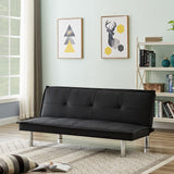 PU Leather Sofa Bed Couch , Convertible Folding Futon Sofa Bed .