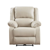 Modern Full of Comfort PU Tight Seat Power Sofa Recliner with USB Port for Living Room or Bedroom for Movie, Beige 12