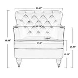 PU leather club chair