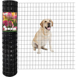 PVC Coated Welded Wire Fence,Garden Border Fencing Metal Wire Mesh for Yard Vegetable Plant Protection Poultry Netting