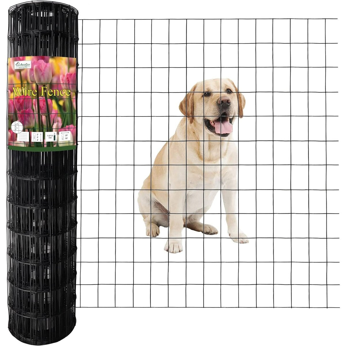 PVC Coated Welded Wire Fence,Garden Border Fencing Metal Wire Mesh for Yard Vegetable Plant Protection Poultry Netting