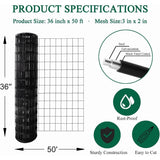 PVC Coated Welded Wire Fence,Garden Border Fencing Metal Wire Mesh for Yard Vegetable Plant Protection Poultry Netting