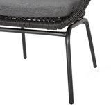 Pabrico Outdoor Wicker Chat Set with Cushions by Christopher Knight Home
