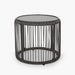 Pabrico Outdoor Wicker Side Table with Tempered Glass Top by Christopher Knight Home