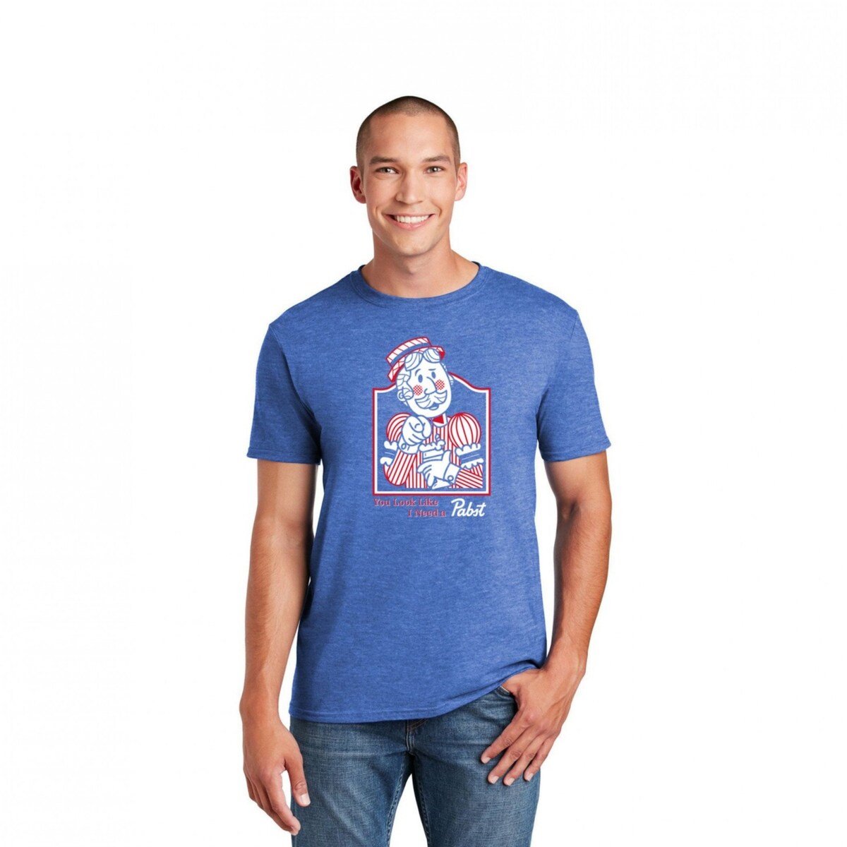 Pabst Blue Ribbon You Look Like You Need A Pabst TShirt