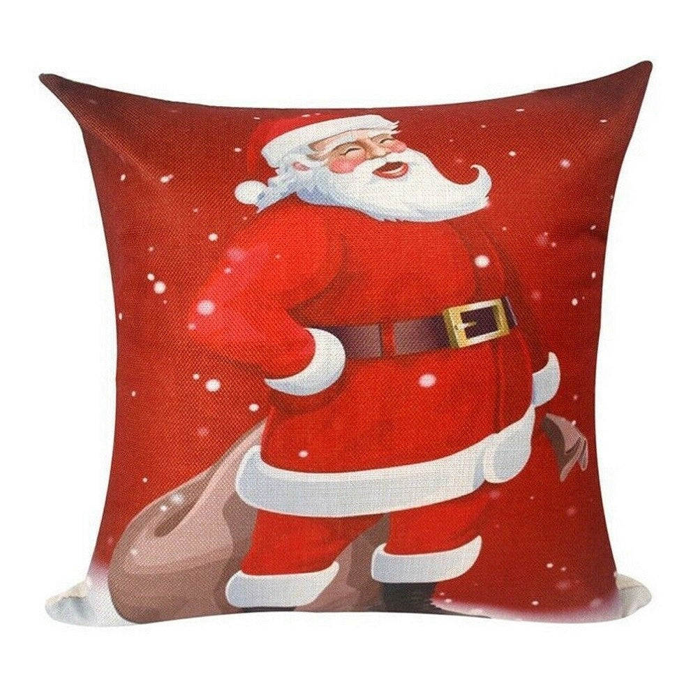 Pack of 2 Santa Claus Christmas Pillow Case 18" x 18"