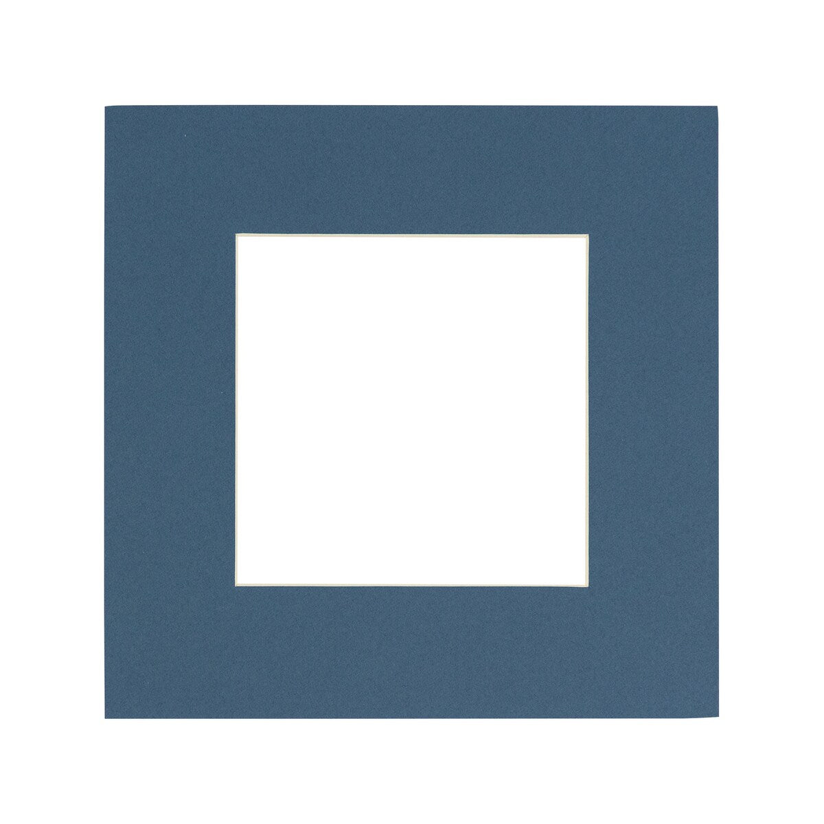 Pack of 25 Acid Free 20x20 Mats Bevel Cut for 8x8 Photos - Steel Blue Precut Matboards For Pictures, Photos, Framing
