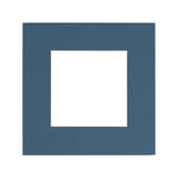 Pack of 25 Acid Free 20x20 Mats Bevel Cut for 8x8 Photos - Steel Blue Precut Matboards For Pictures, Photos, Framing