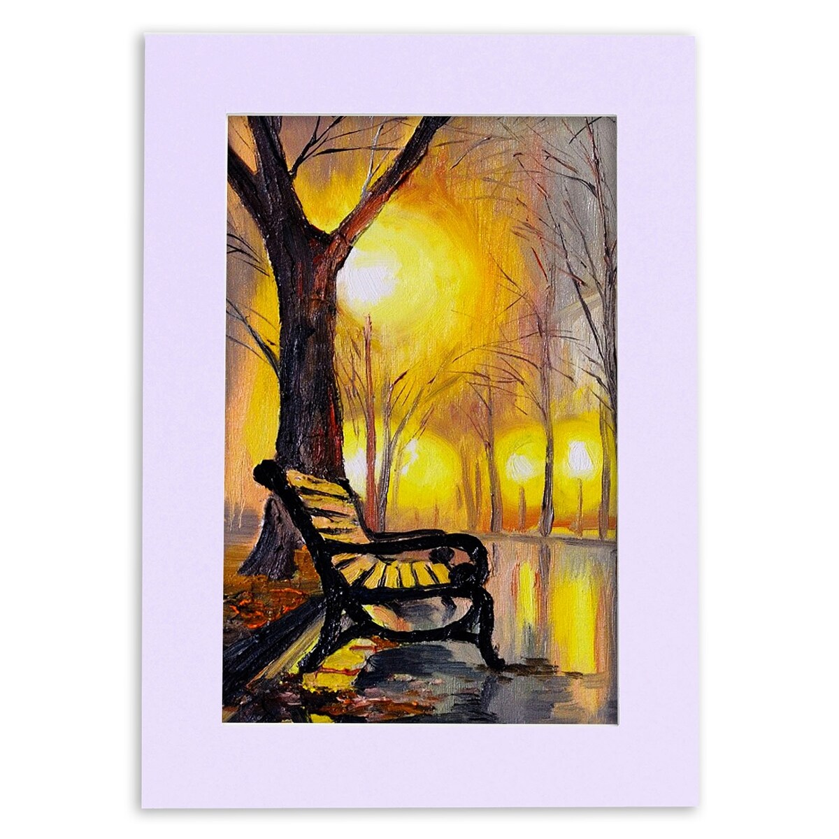 Pack of TEN 12x24 Mats Bevel Cut for 10x20 Photos - Acid Free Light Purple Precut Matboards For Pictures, Photos, Framing