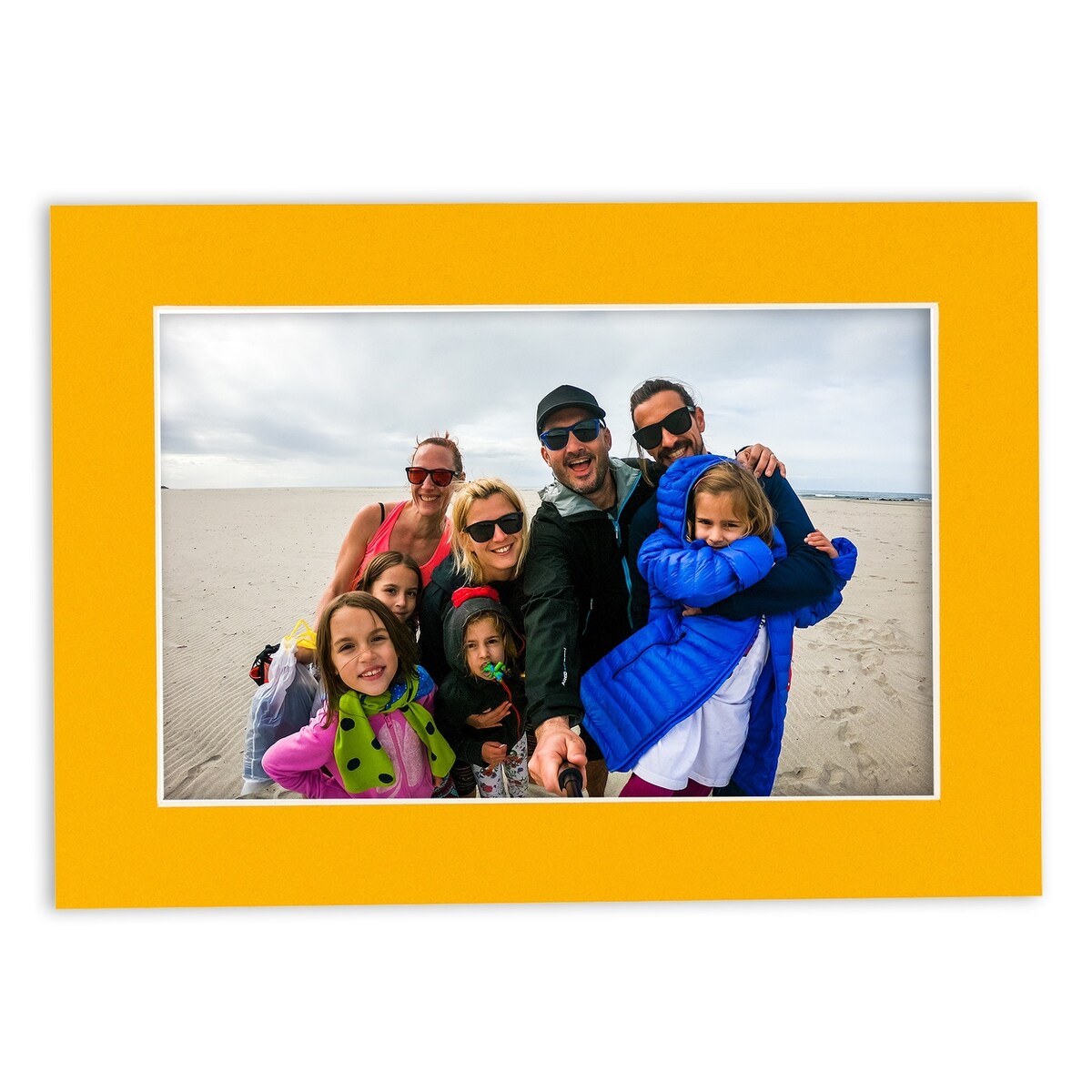 Pack of TEN 15x30 Mats Bevel Cut for 10x24 Photos - Acid Free Golden Orange Precut Matboards For Pictures, Photos, Framing