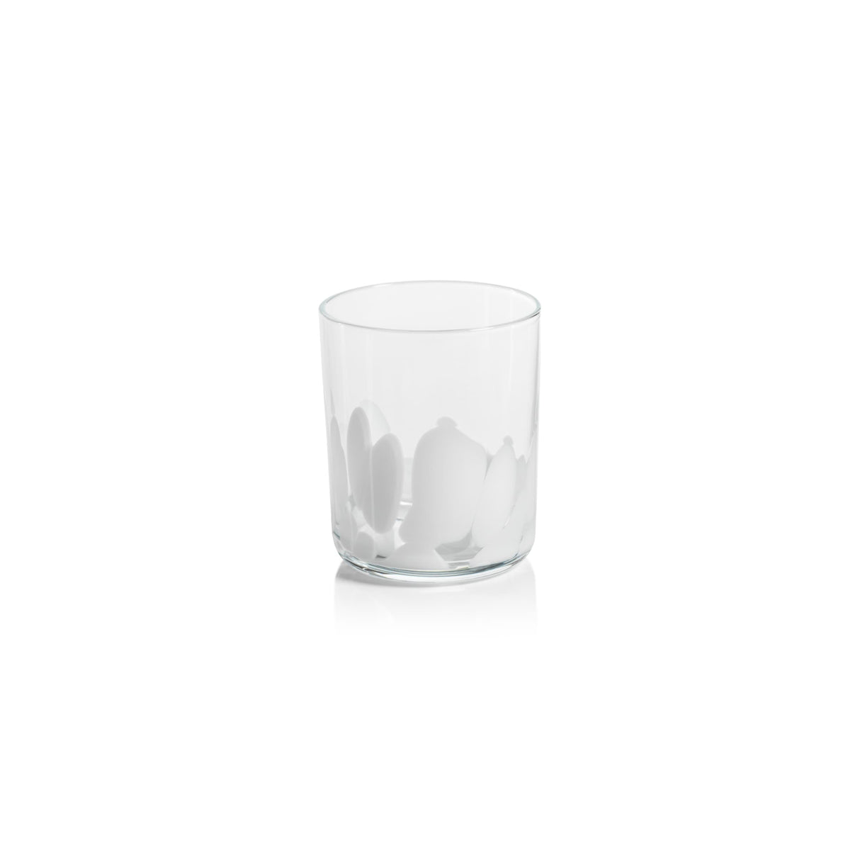Pacos White Spot Tumbler Glasses, Set of 4