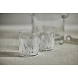 Pacos White Spot Tumbler Glasses, Set of 4