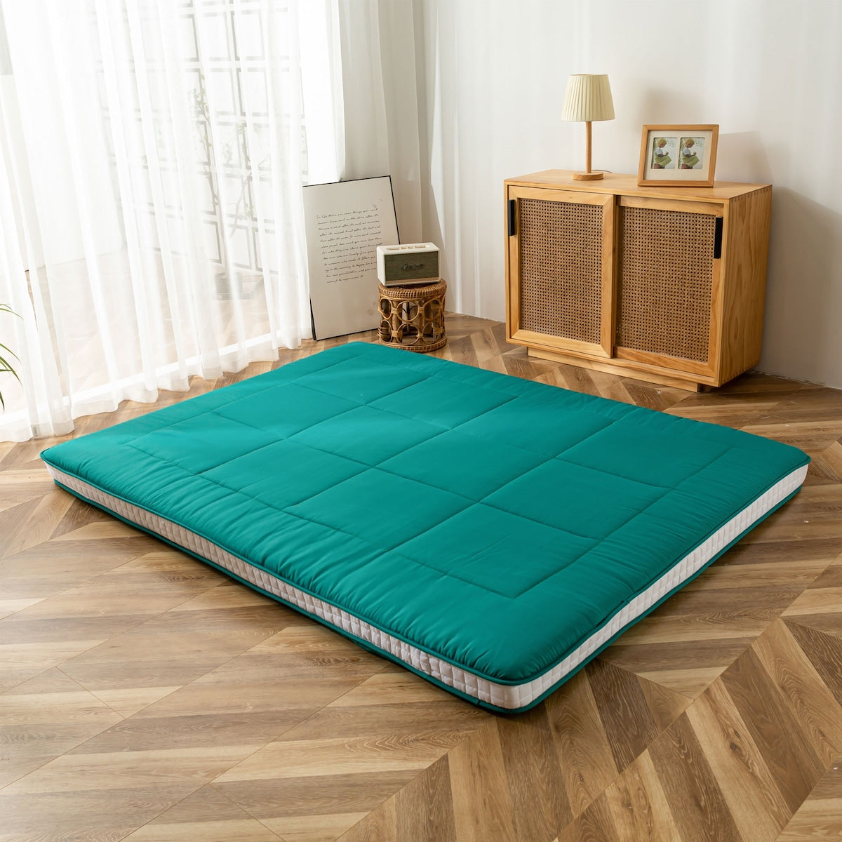 Padded Japanese Roll Up Floor Futon Mattress