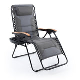 Padded Zero Gravity Chair Oversize Lounge Chair with Free Cup Holder