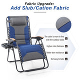 Padded Zero Gravity Chair Oversize Lounge Chair with Free Cup Holder