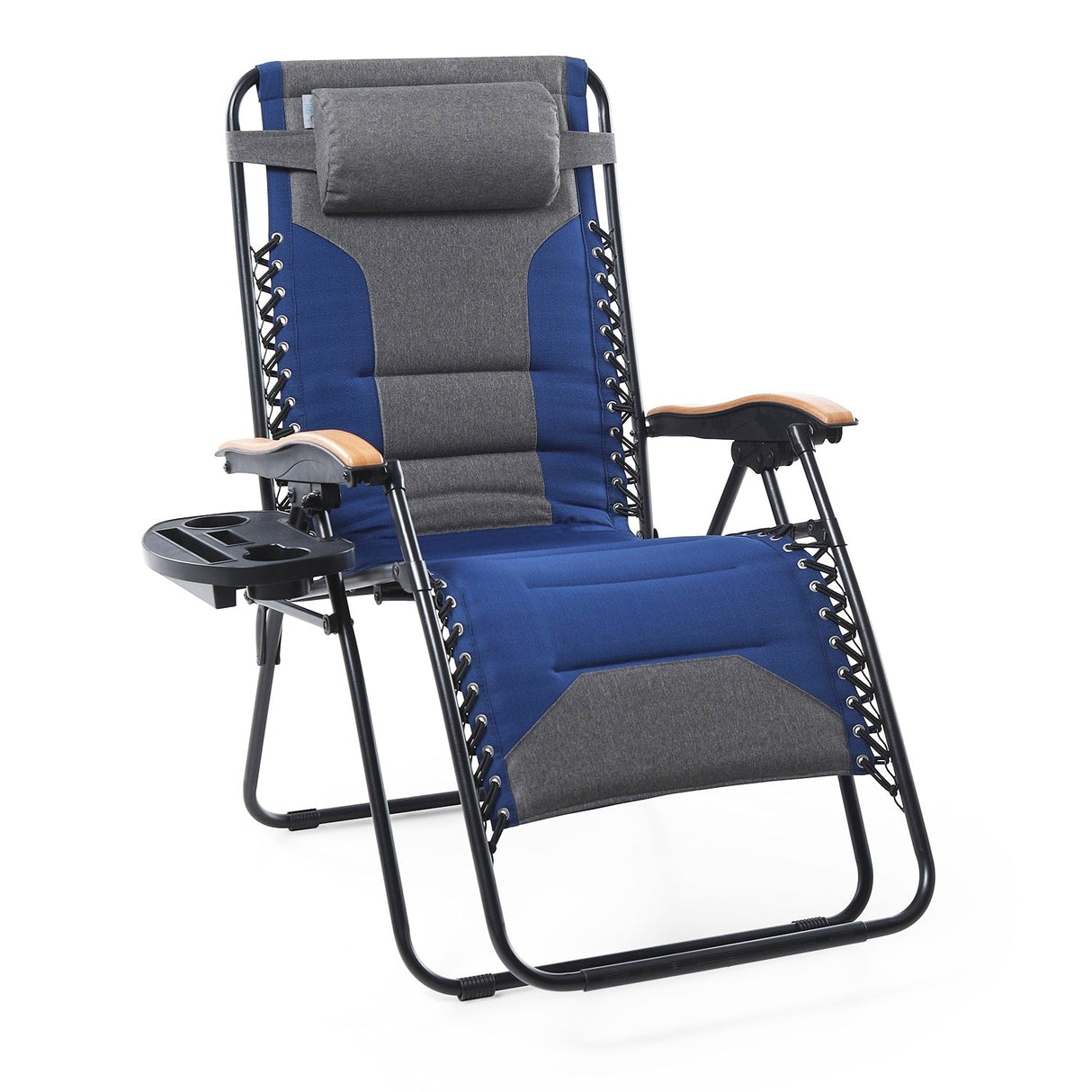 Padded Zero Gravity Chair Oversize Lounge Chair with Free Cup Holder