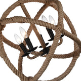 Padma 5 Light Up Chandelier With Black Finish