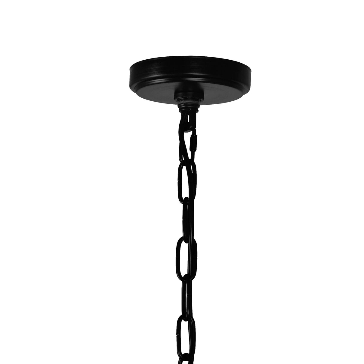 Padma 5 Light Up Chandelier With Black Finish