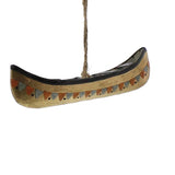 Painted Metal Canoes Wall Decor with Rope, Set of 3, Multicolor