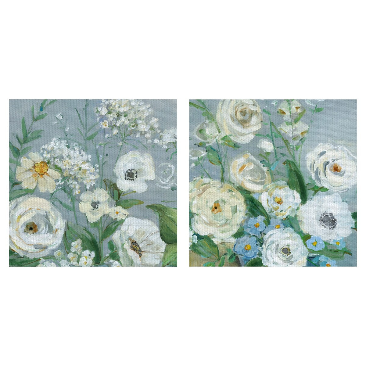Painterly Garden I, II by Sally Swatland Canvas Art Prints