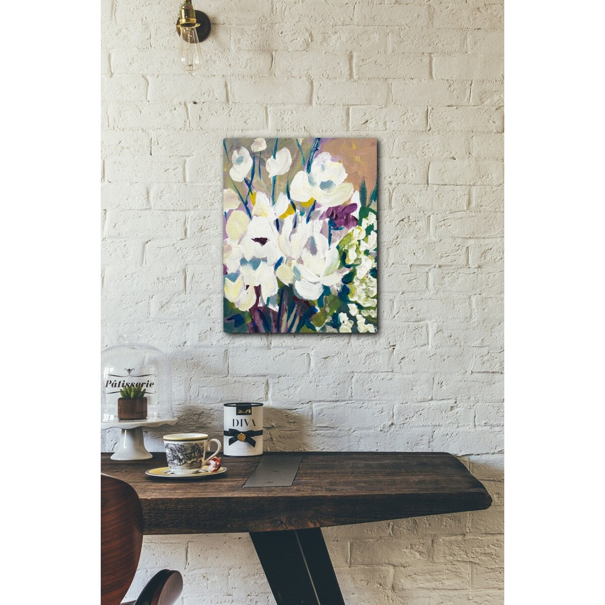 Painting of Orchids 16x20 Gallery Wrapped Stretched Canvas