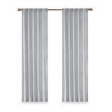 Pair of High Quality Velvet Fabric Indoor Blackout Curtains, Back Tab Curtain Panel for Living Room, Bedroom-2 Panels