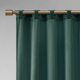 Pair of High Quality Velvet Fabric Indoor Blackout Curtains, Back Tab Curtain Panel for Living Room, Bedroom-2 Panels