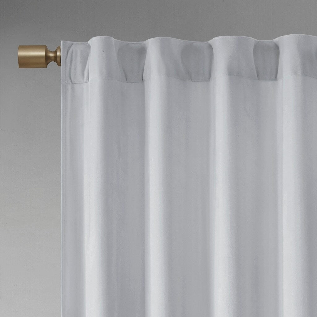Pair of High Quality Velvet Fabric Indoor Blackout Curtains, Back Tab Curtain Panel for Living Room, Bedroom-2 Panels