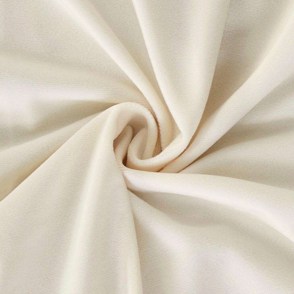 Pair of High Quality Velvet Fabric Indoor Blackout Curtains, Back Tab Curtain Panel for Living Room, Bedroom-2 Panels