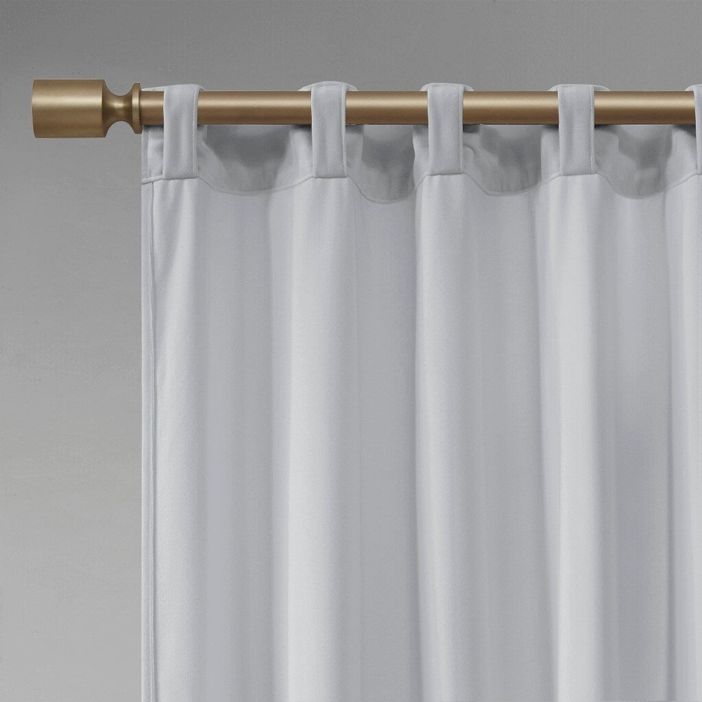 Pair of High Quality Velvet Fabric Indoor Blackout Curtains, Back Tab Curtain Panel for Living Room, Bedroom-2 Panels