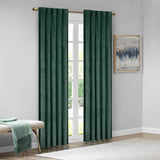Pair of High Quality Velvet Fabric Indoor Blackout Curtains, Back Tab Curtain Panel for Living Room, Bedroom-2 Panels