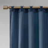 Pair of High Quality Velvet Fabric Indoor Blackout Curtains, Back Tab Curtain Panel for Living Room, Bedroom-2 Panels