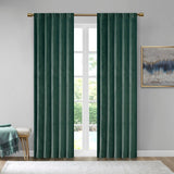 Pair of High Quality Velvet Fabric Indoor Blackout Curtains, Back Tab Curtain Panel for Living Room, Bedroom-2 Panels