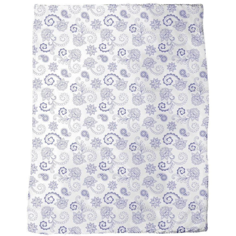 Paisley Baroque Fleece Blanket