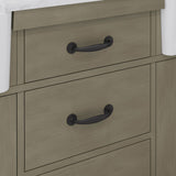 Paisley Double Sink Carrara Marble Countertop Vanity with Barn Mirror